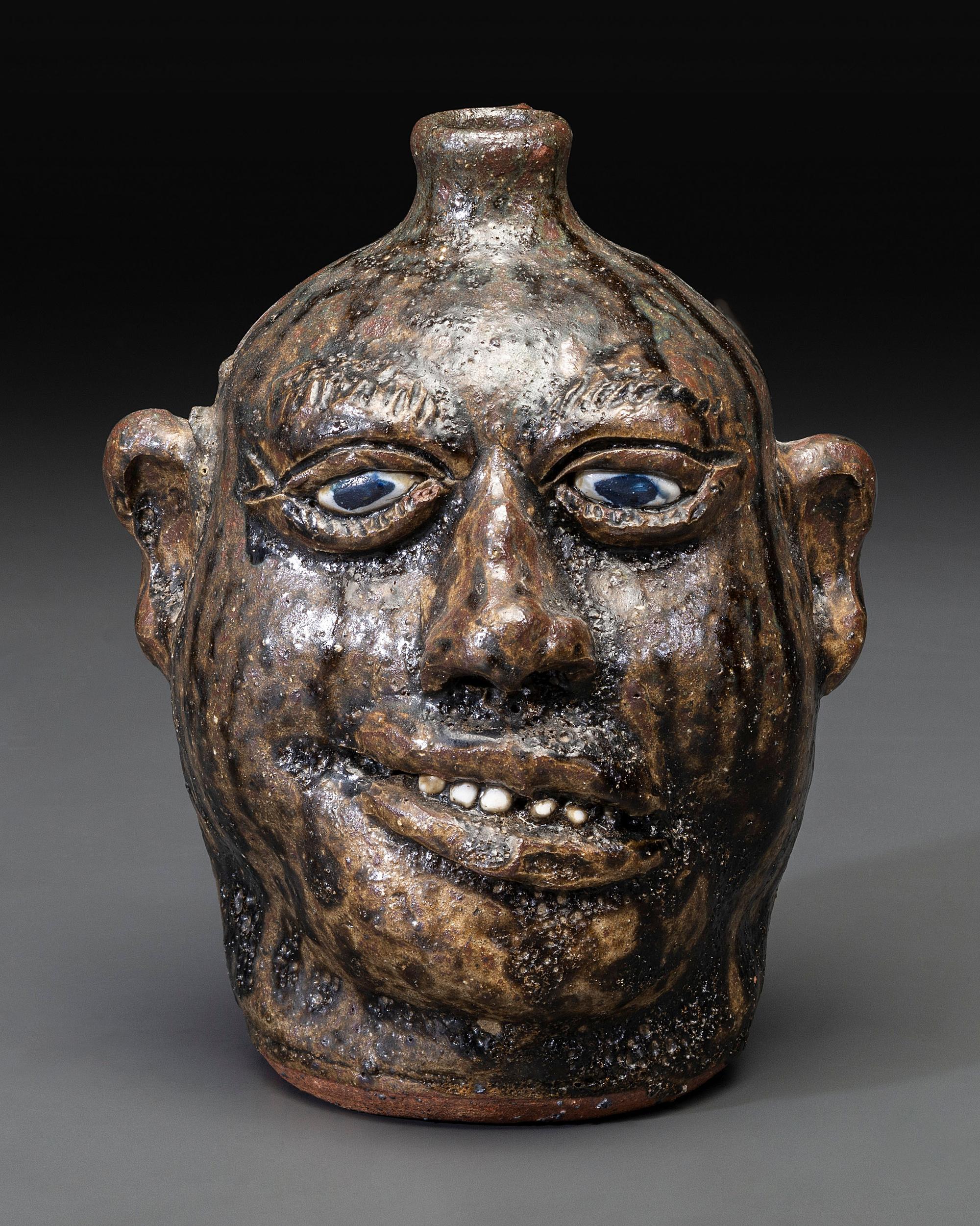 A Southern Stoneware Face Jug