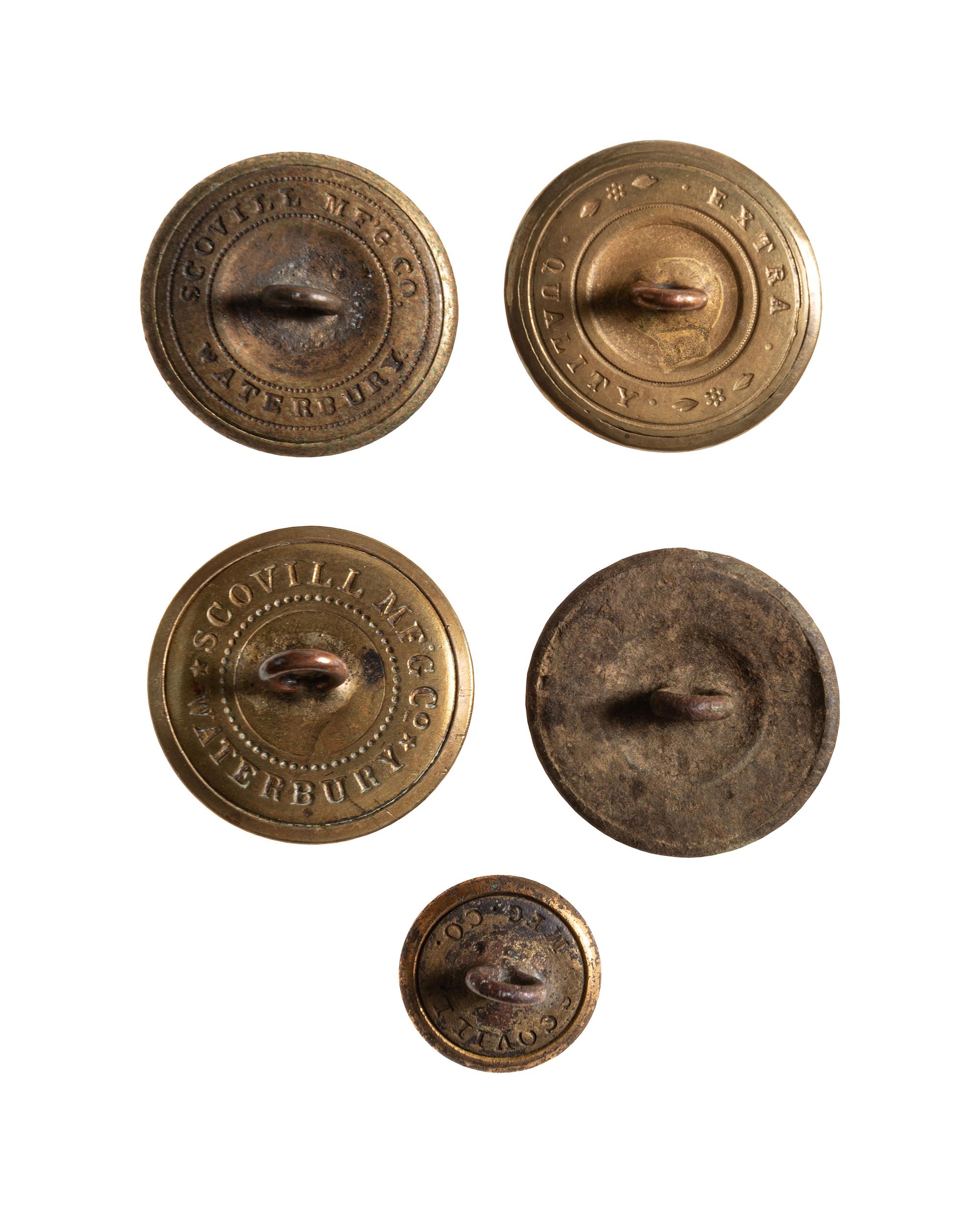 [CIVIL WAR] Group of buttons from both North and South. Lot of 13.