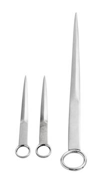 An English Silver Paper Knife, FT Ray & Co., London, 1939-40, together with two silver-plate examples, 3 items total.