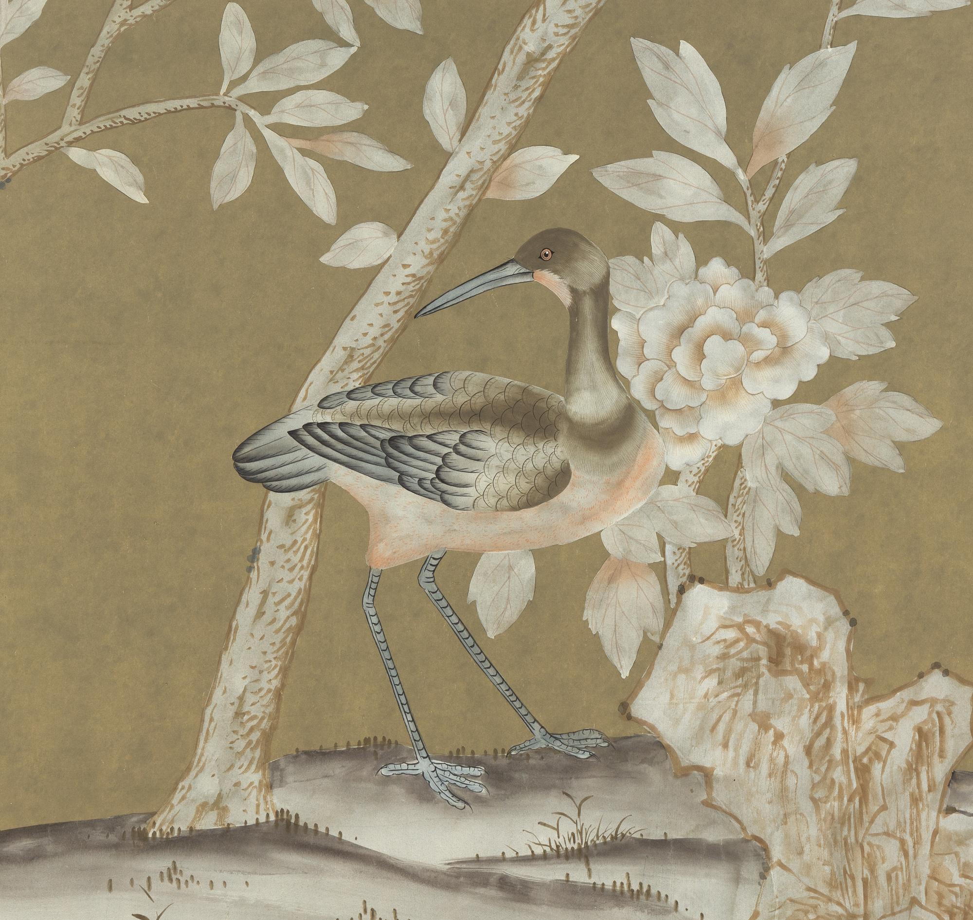 A Pair of De Gournay Wallpaper Panels