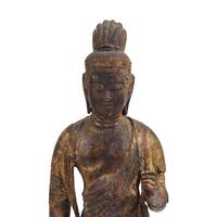 A Japanese Gilt Wood Figure of Kannon Bosatsu, Heian Period, 11th Century