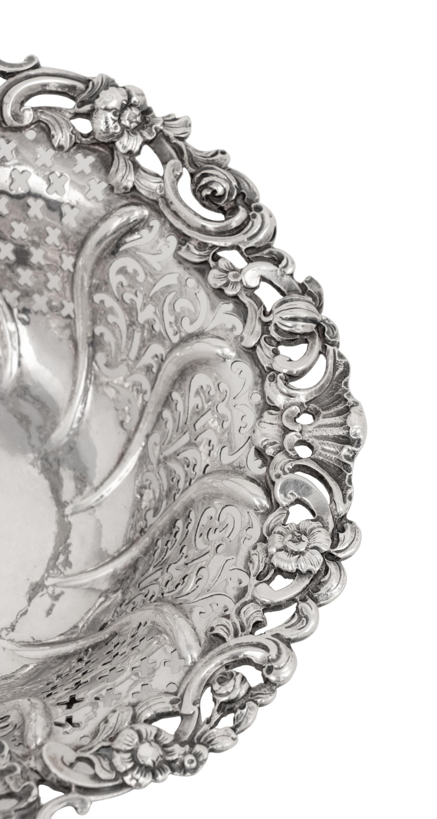 A George II Silver Sweetmeat Basket