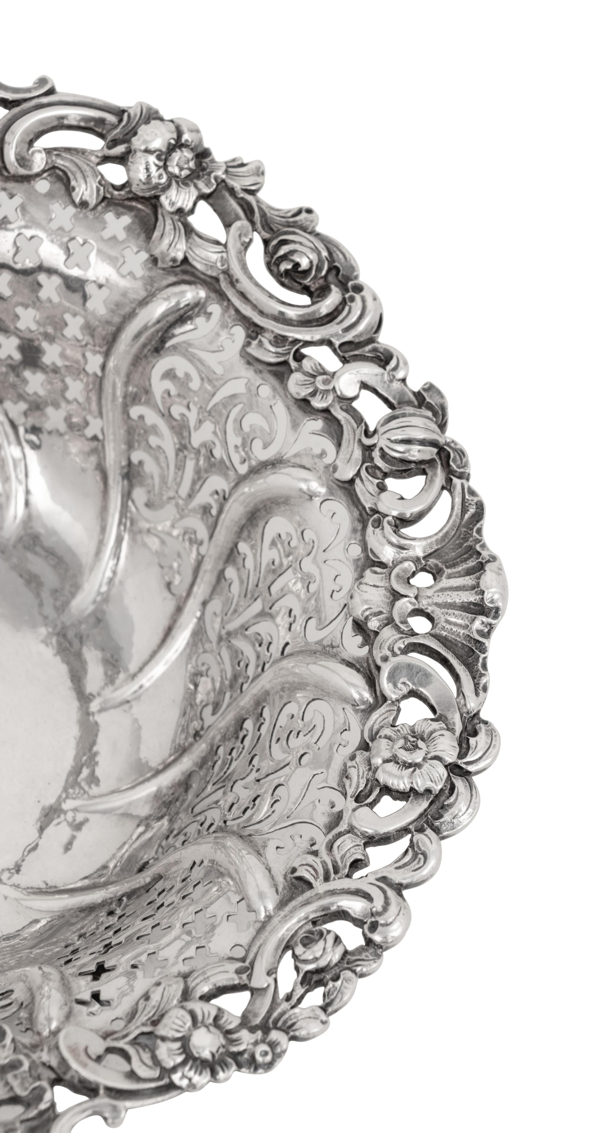 A George II Silver Sweetmeat Basket
