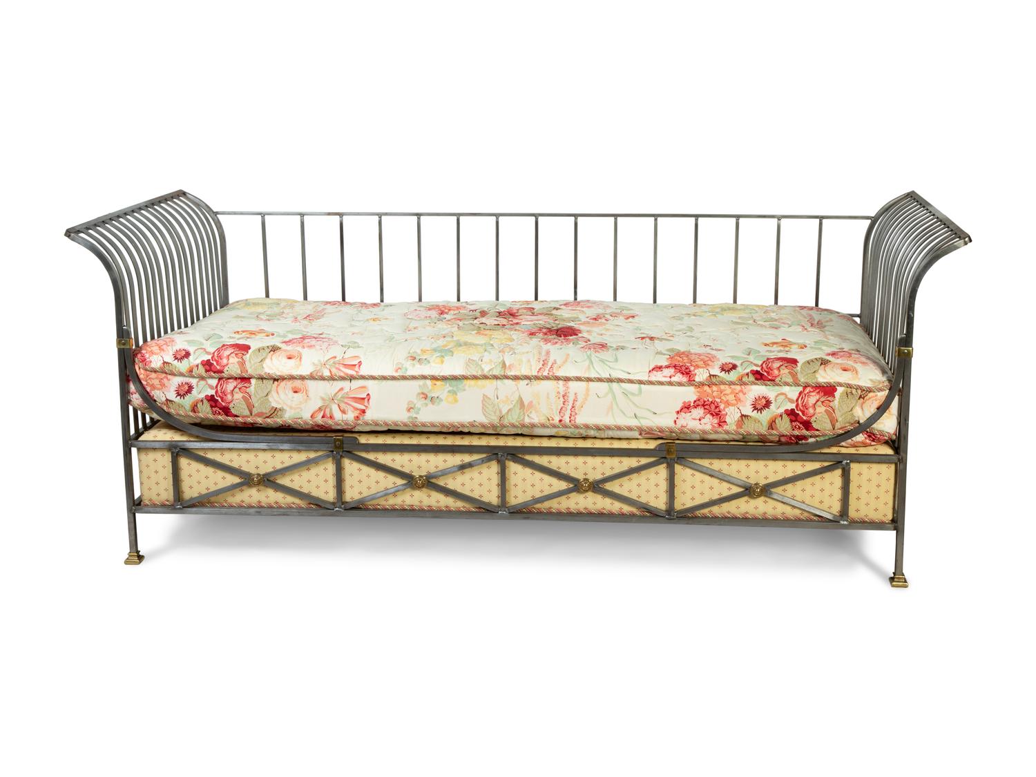 A Neoclassical Style Steel Day Bed — 20TH CENTURY