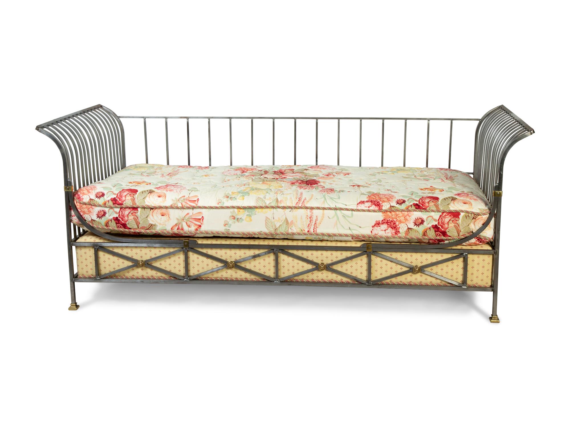 A Neoclassical Style Steel Day Bed — 20TH CENTURY