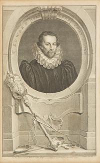 A Group of Six Framed Black and White Engravings of Famous British Figures