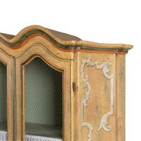 A Pair of Venetian Style Polychrome Painted Bookcases