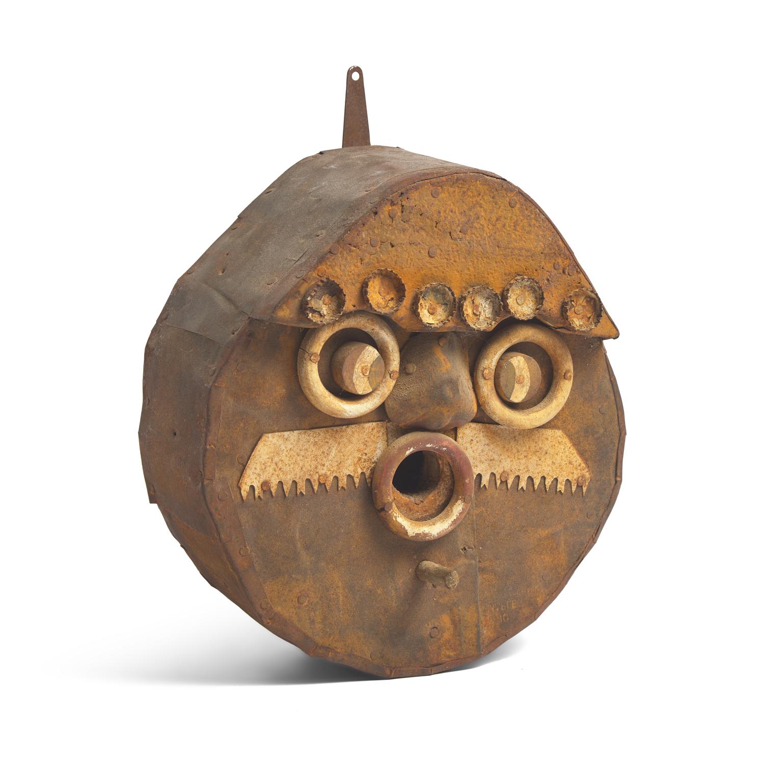 A Found Object Gentleman- Form Bird House