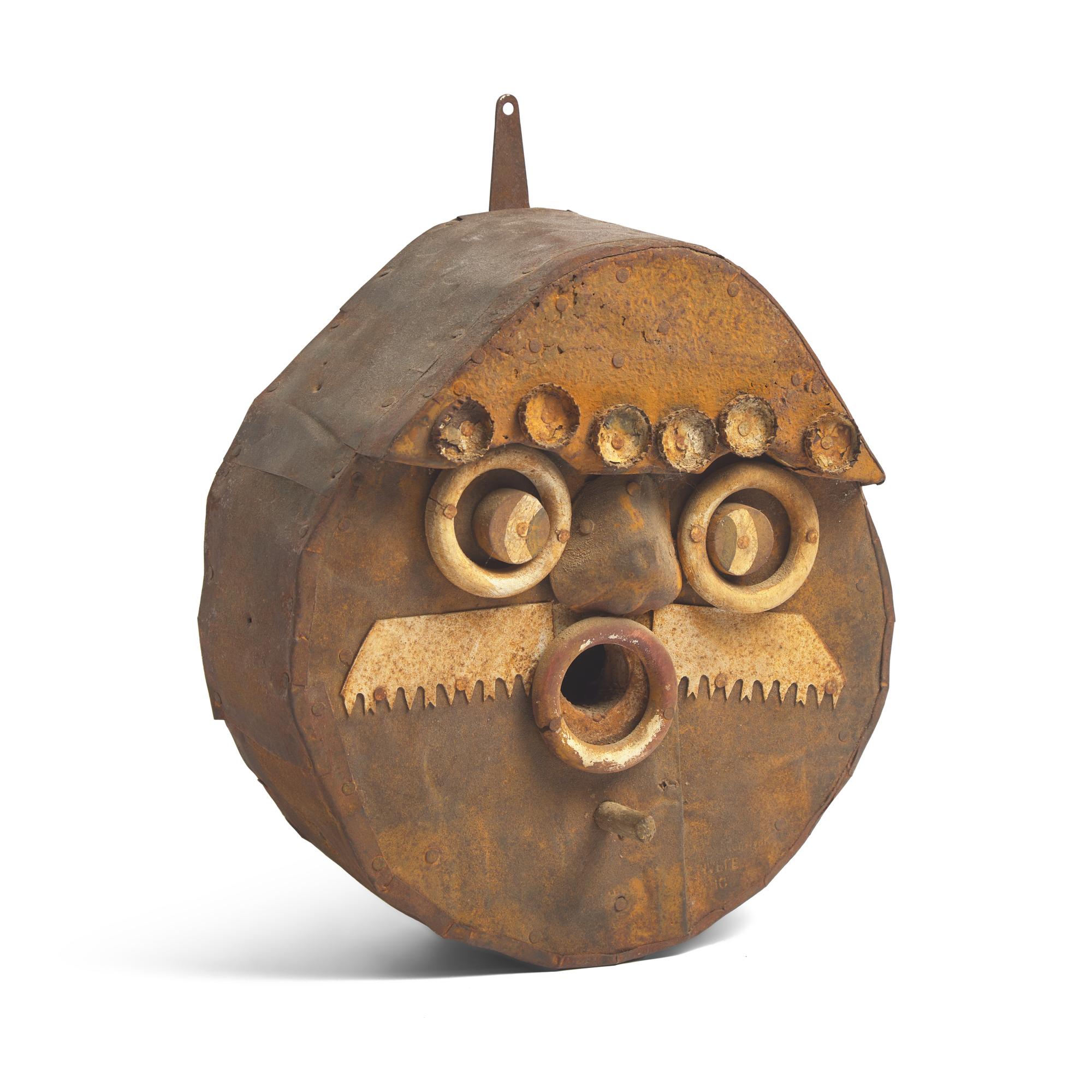 A Found Object Gentleman- Form Bird House
