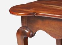 A Queen Anne style mahogany porringer-top tea table, probably 20th century