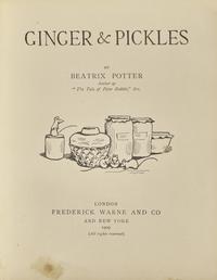 [Sendak, Maurice] Potter, Beatrix. Ginger & Pickles