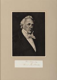 BUCHANAN, James (1791-1868) -- CALHOUN, John C. (1782-1850). Clipped signatures, comprising: