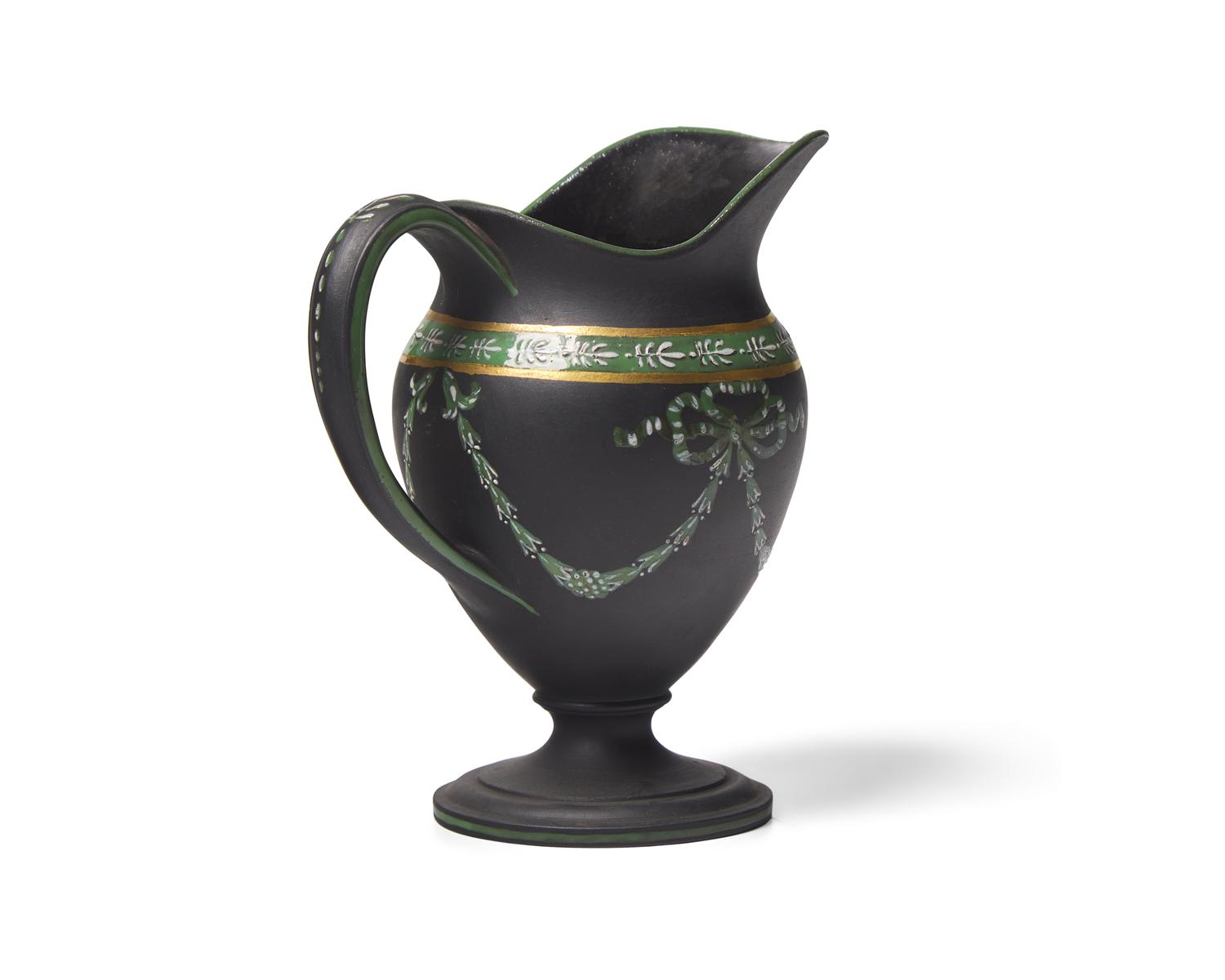 A Wedgwood Black Basalt Creamer