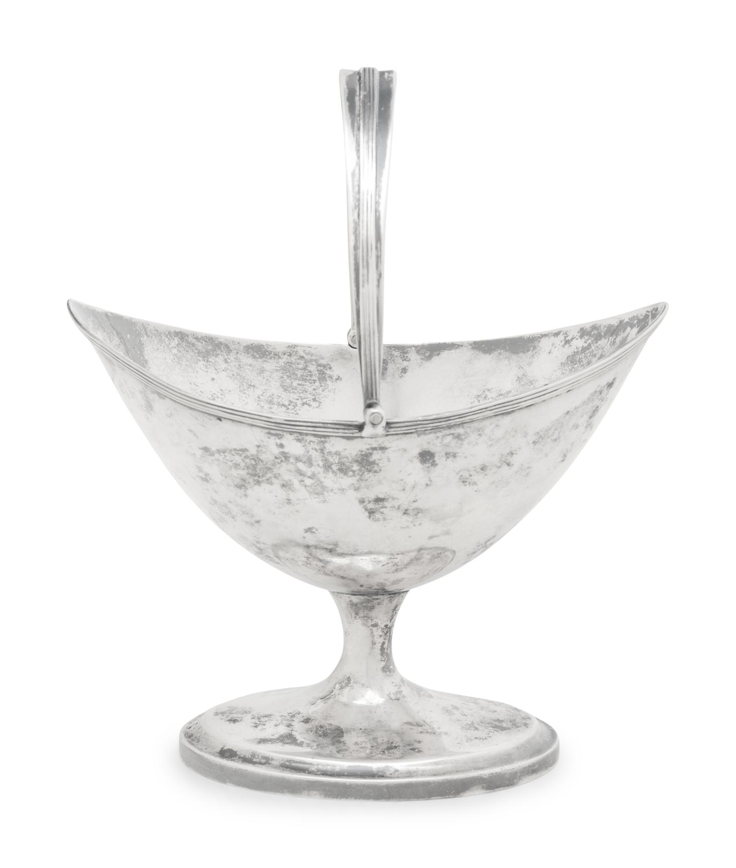 A Provincial Irish George III Silver Sugar Basket