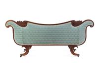 A George IV Brass Mounted Carved and Figured Mahogany Sofa