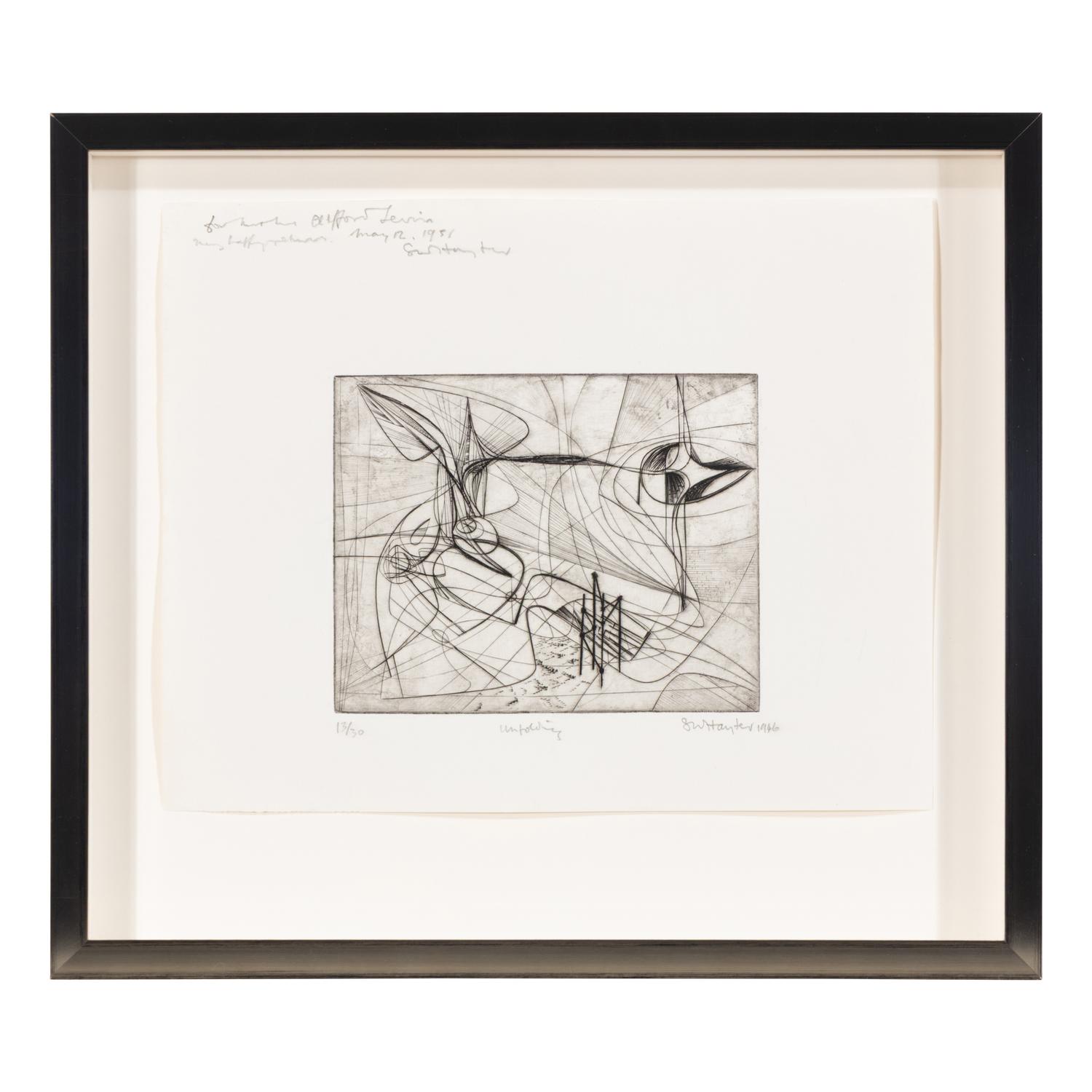 Stanley William Hayter (British, 1901-1988) — Unfolding , 1946