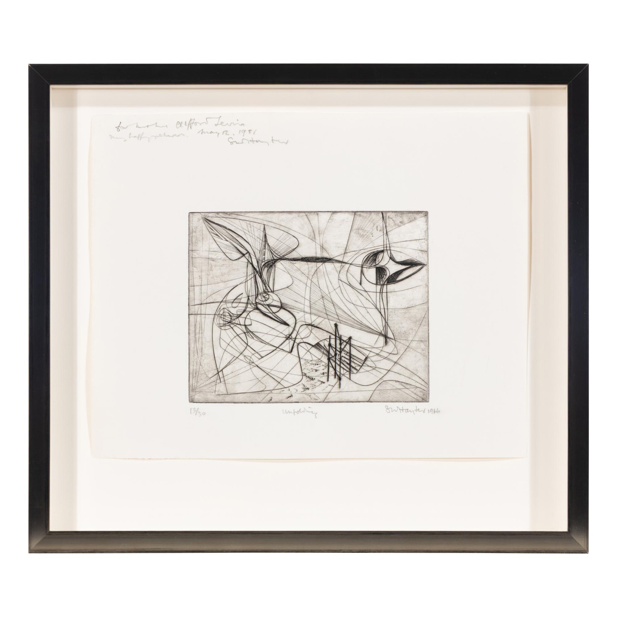 Stanley William Hayter (British, 1901-1988) — Unfolding , 1946