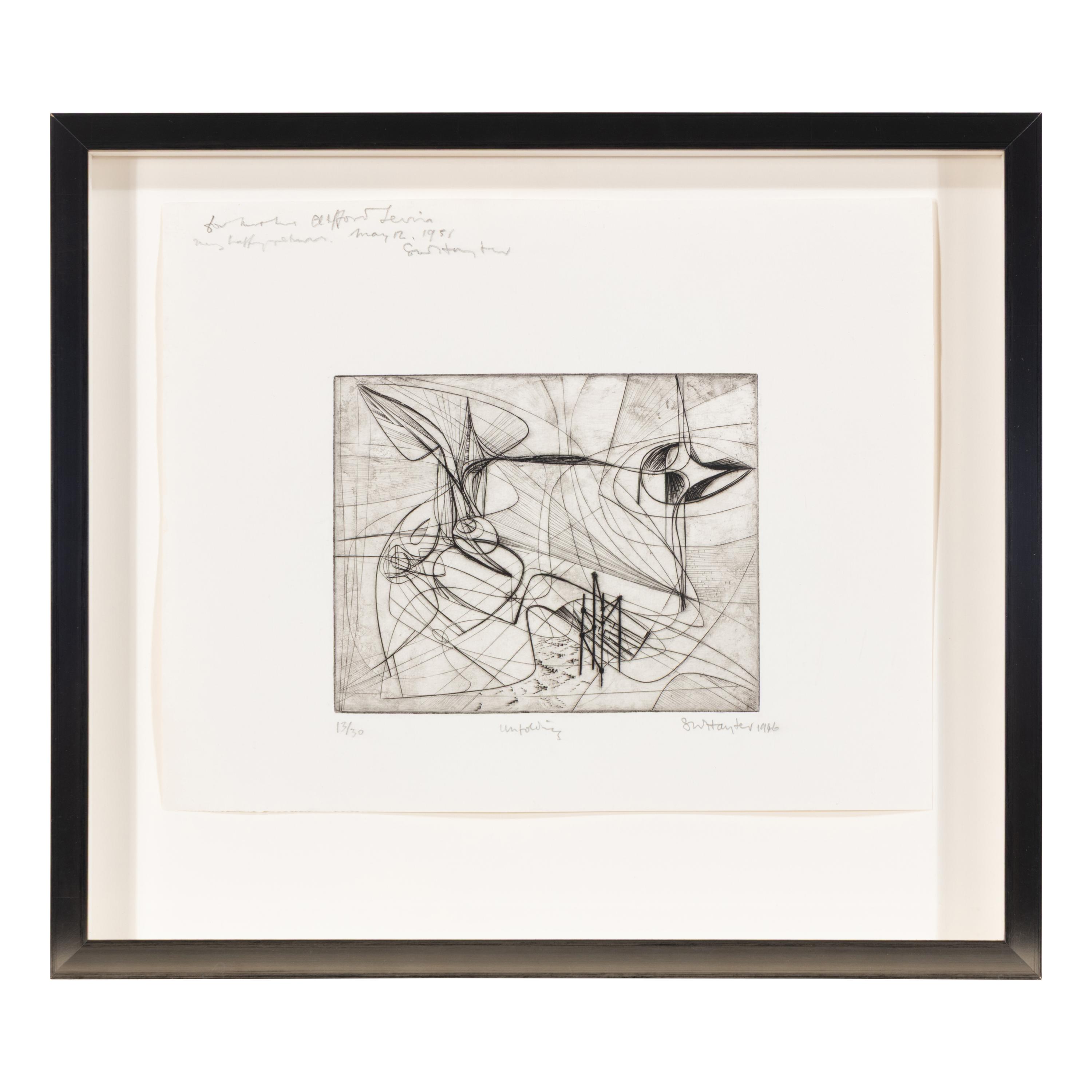 Stanley William Hayter (British, 1901-1988) — Unfolding , 1946