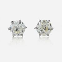 A Pair of Diamond Stud Earrings