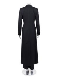Dolce & Gabbana Pinstripe Long Coat and Pants Ensemble, 1990-2000s