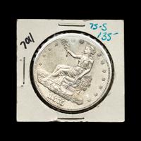 An 1875-S Trade $1 Coin