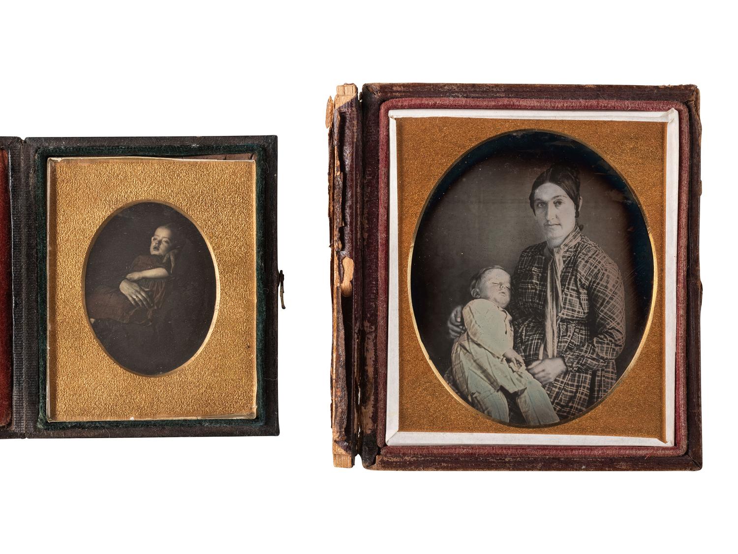 [EARLY PHOTOGRAPHY]. A group of post mortem portraits of babies and toddlers.