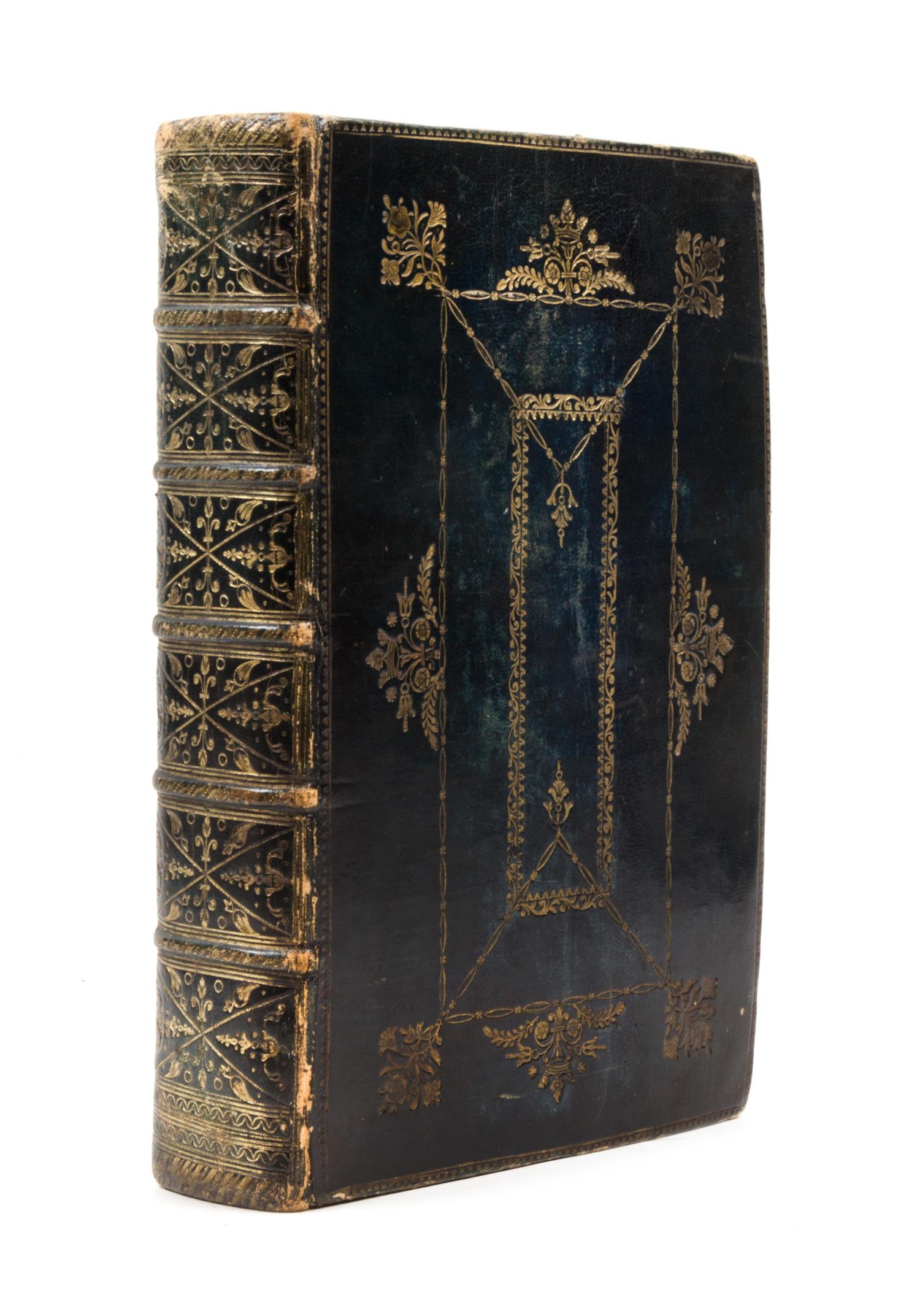 [BINDING]. BOOK OF COMMON PRAYER, English. Cambridge: Baskerville, 1762. Contemporary black turkey gilt.