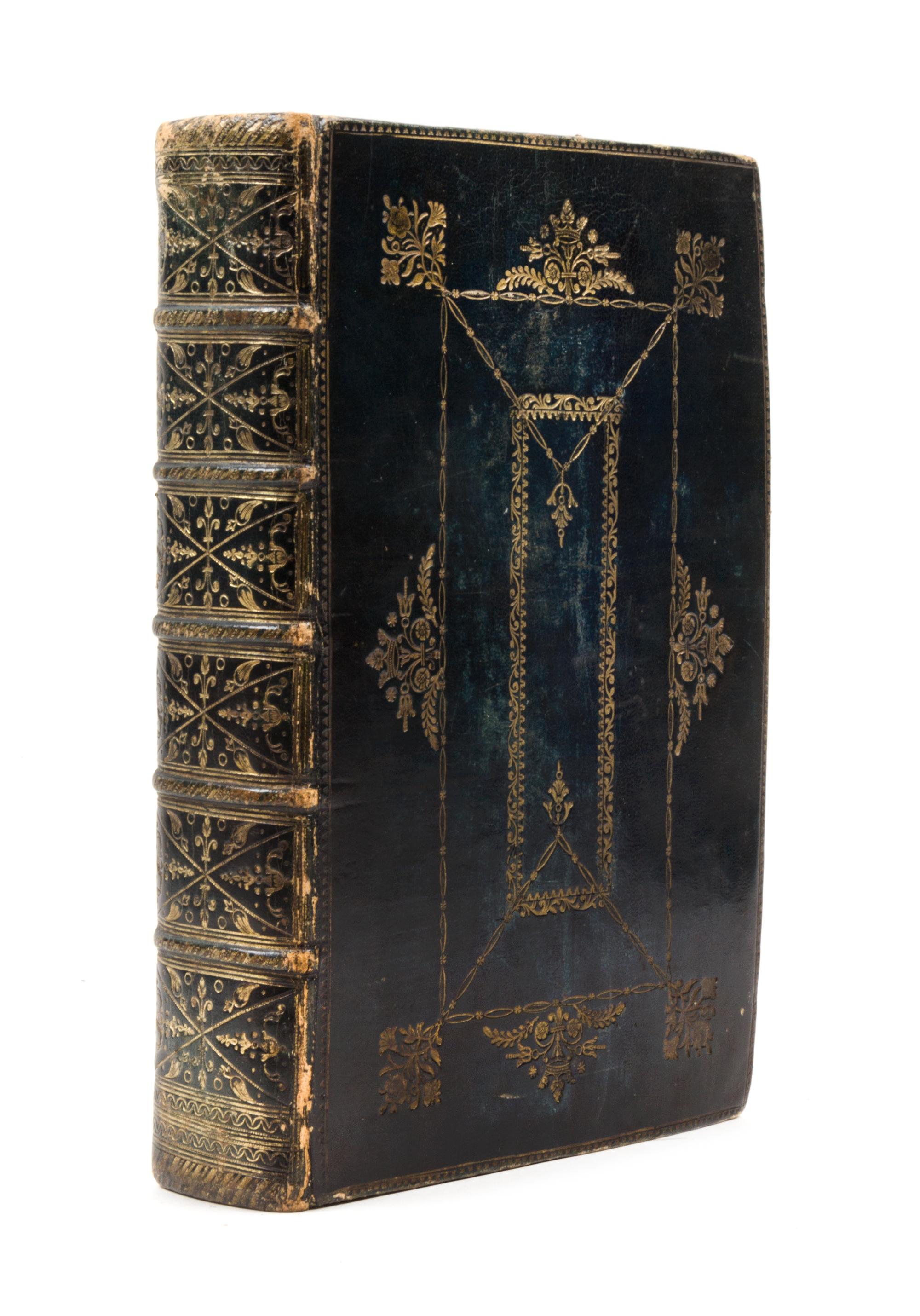 [BINDING]. BOOK OF COMMON PRAYER, English. Cambridge: Baskerville, 1762. Contemporary black turkey gilt.