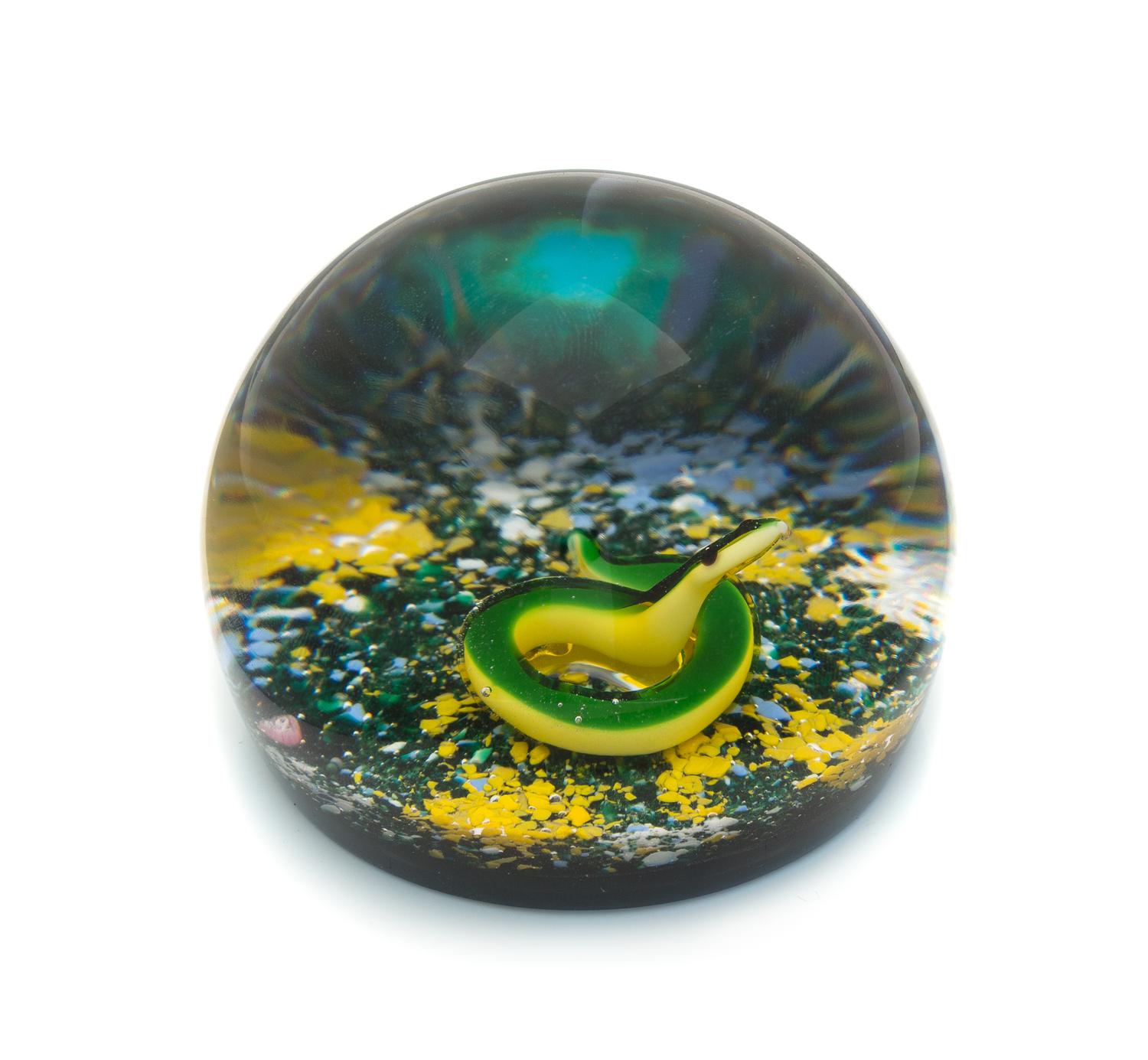 Baccarat , , a snake paperweight