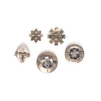 Five Antique Scottish Agate & Silver Brooches
