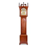 A Southern Chippendale Carved Walnut Tall Case Clock