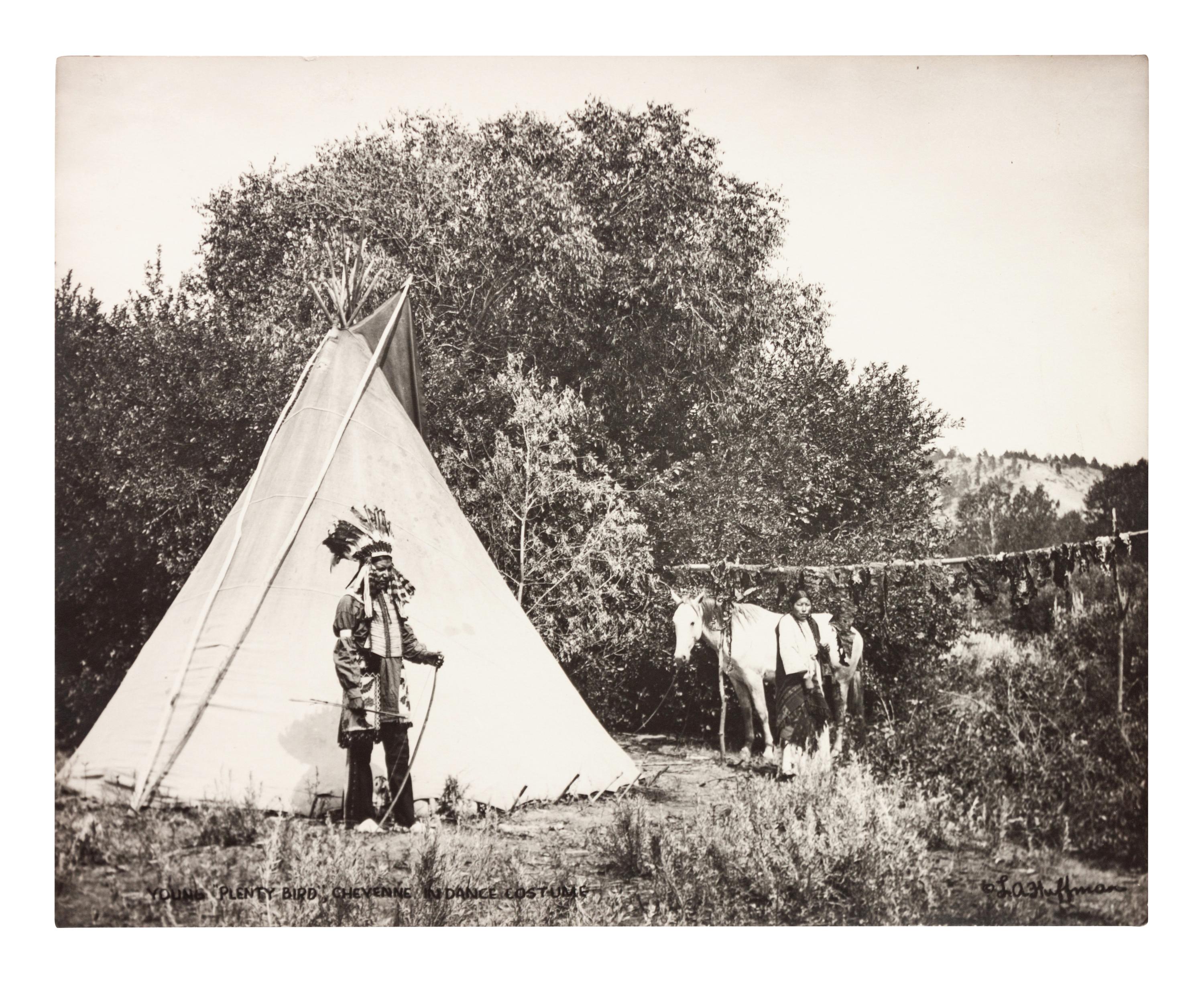 Young "Plenty Bird" Cheyenne In Dance Costume