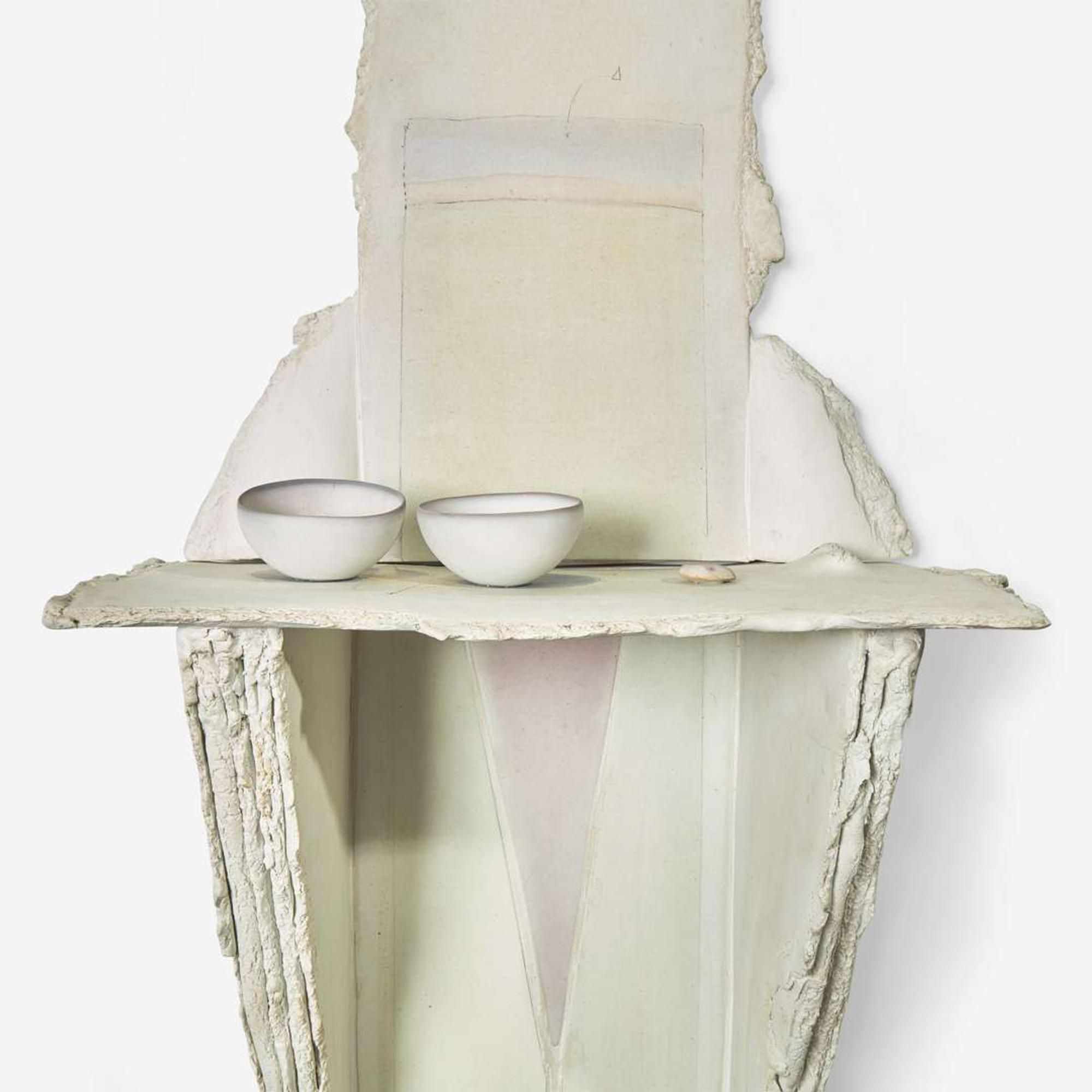 Paula Winokur (American, 1936-2018) Wall Shelf Sculpture, Philadelphia, Pennsylvania, USA, 1987