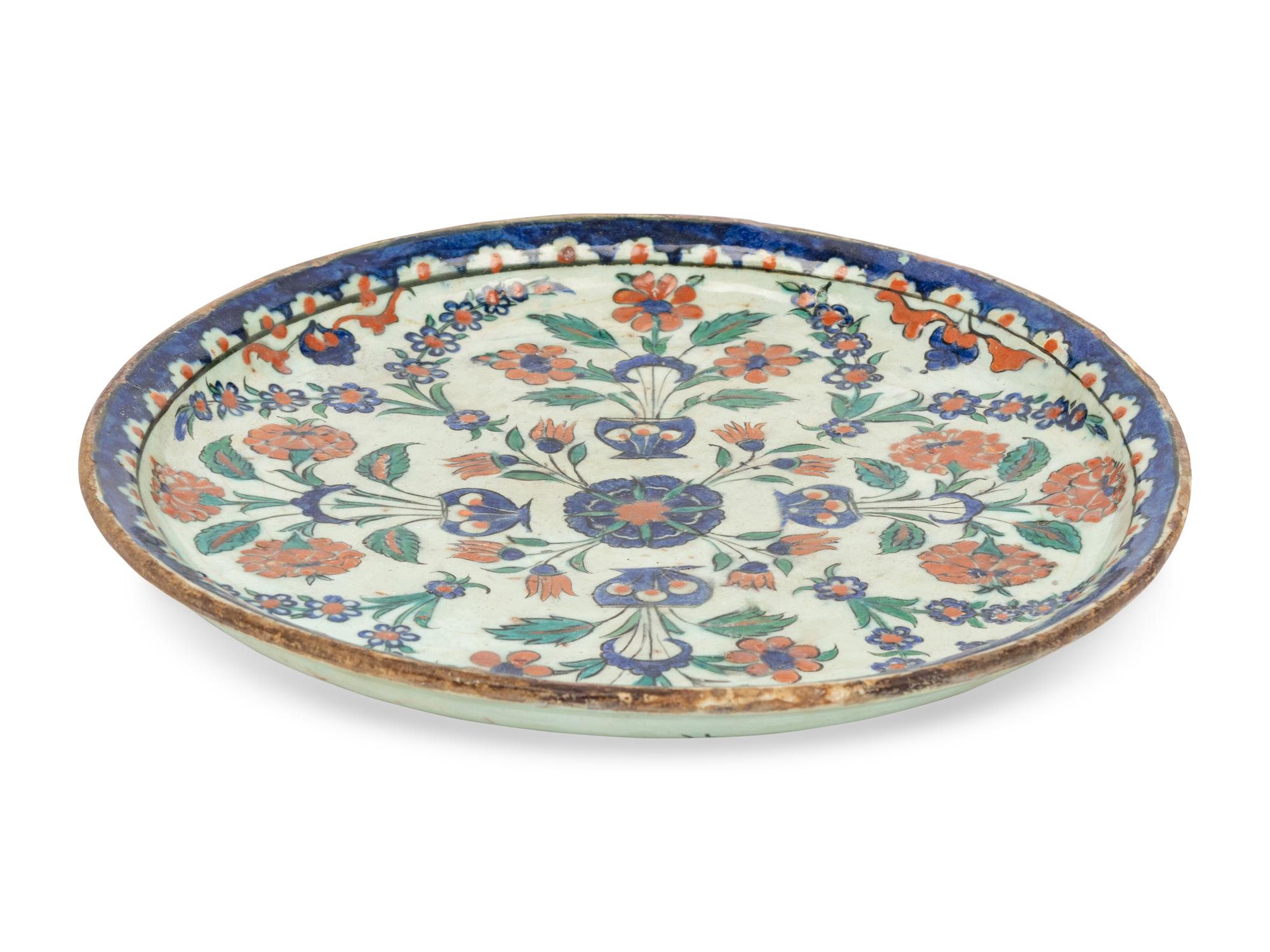 An Ottoman Iznik Style Dish