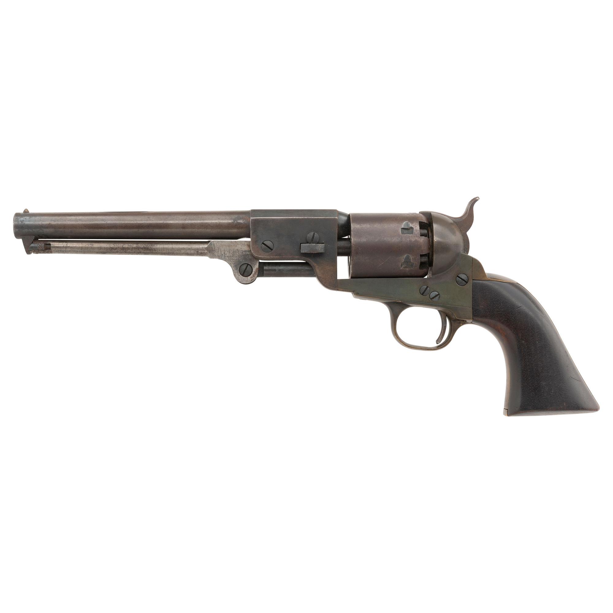 Unmarked Aged Replica Brass Framed Confederate Revolver