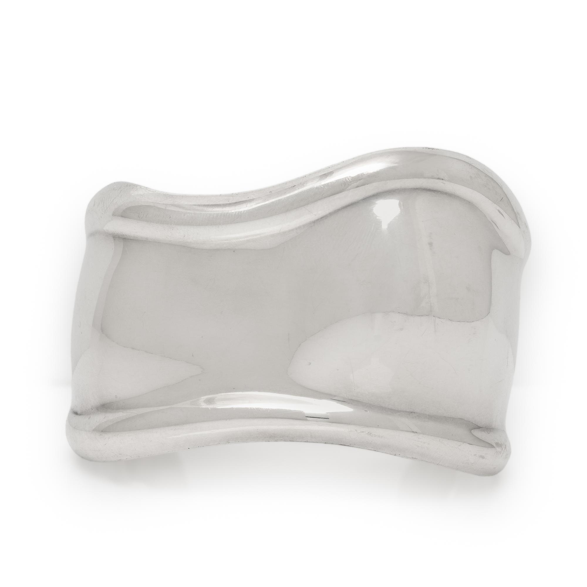 Tiffany & Co., Elsa Peretti, 'Bone Cuff', Sterling Silver Bracelet