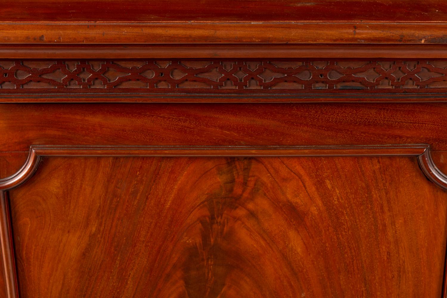 A George III Style Mahogany Breakfront Bookcase