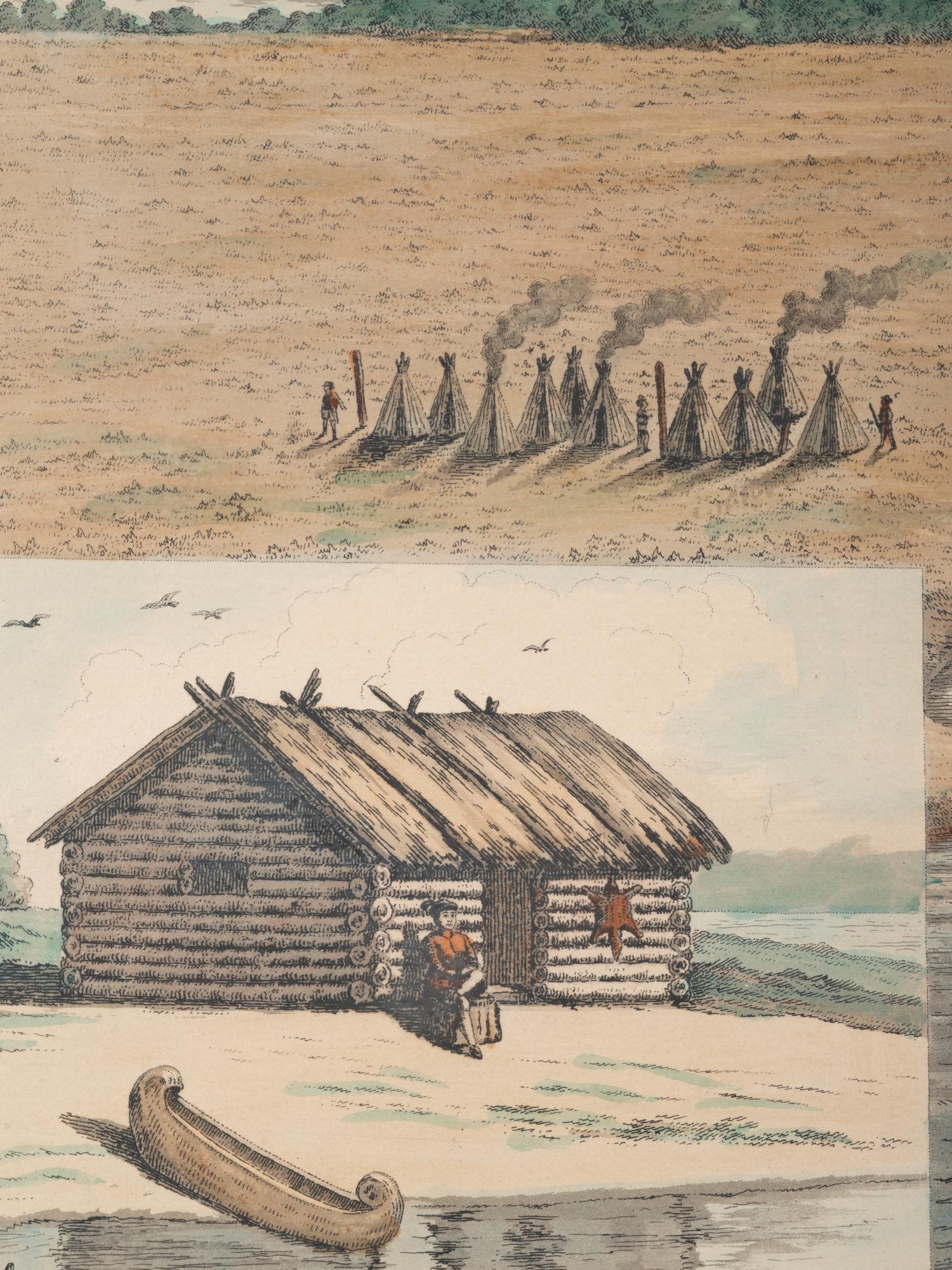 A group of 4 aquatint prints of Chicago by A. Ackermann and Son, Inc., comprising: