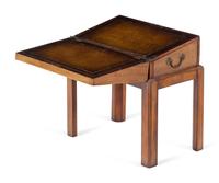 A George III Mahogany and Satinwood Marquetry Writing Box
