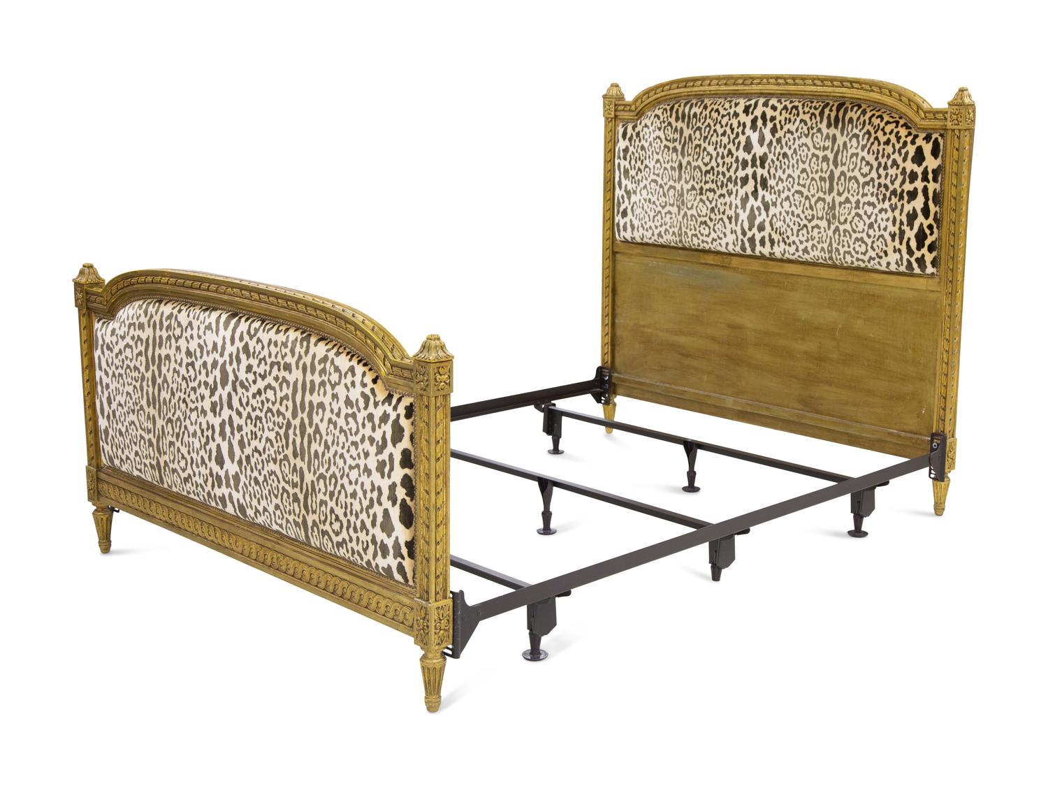 A Louis XVI Style Giltwood Bed