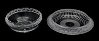Two Lalique Molded and Frosted Glass Bowls Diameter of larger 14 3/4 inches. — 20TH CENTURY