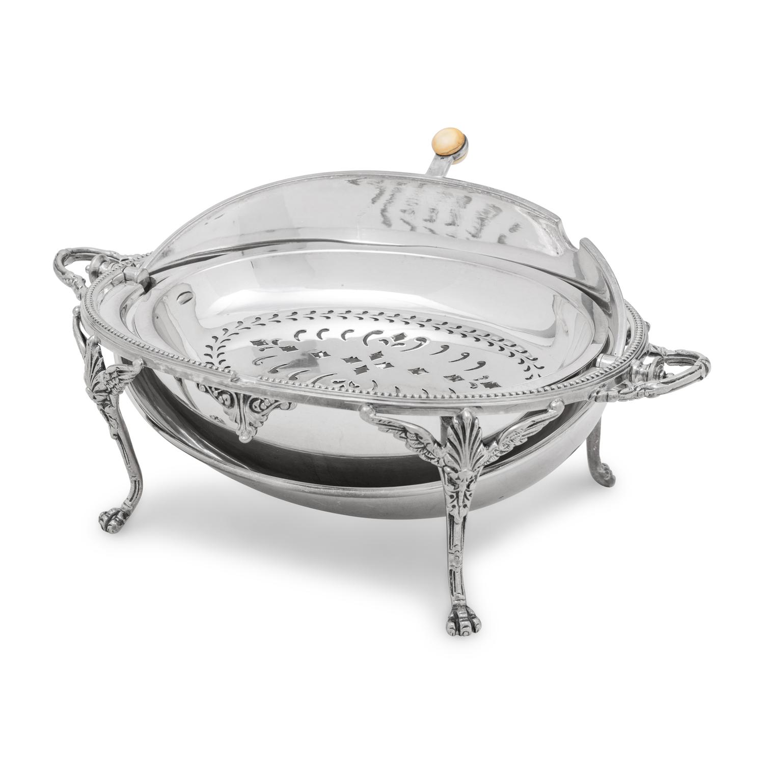 An English Silver-Plate Warmer