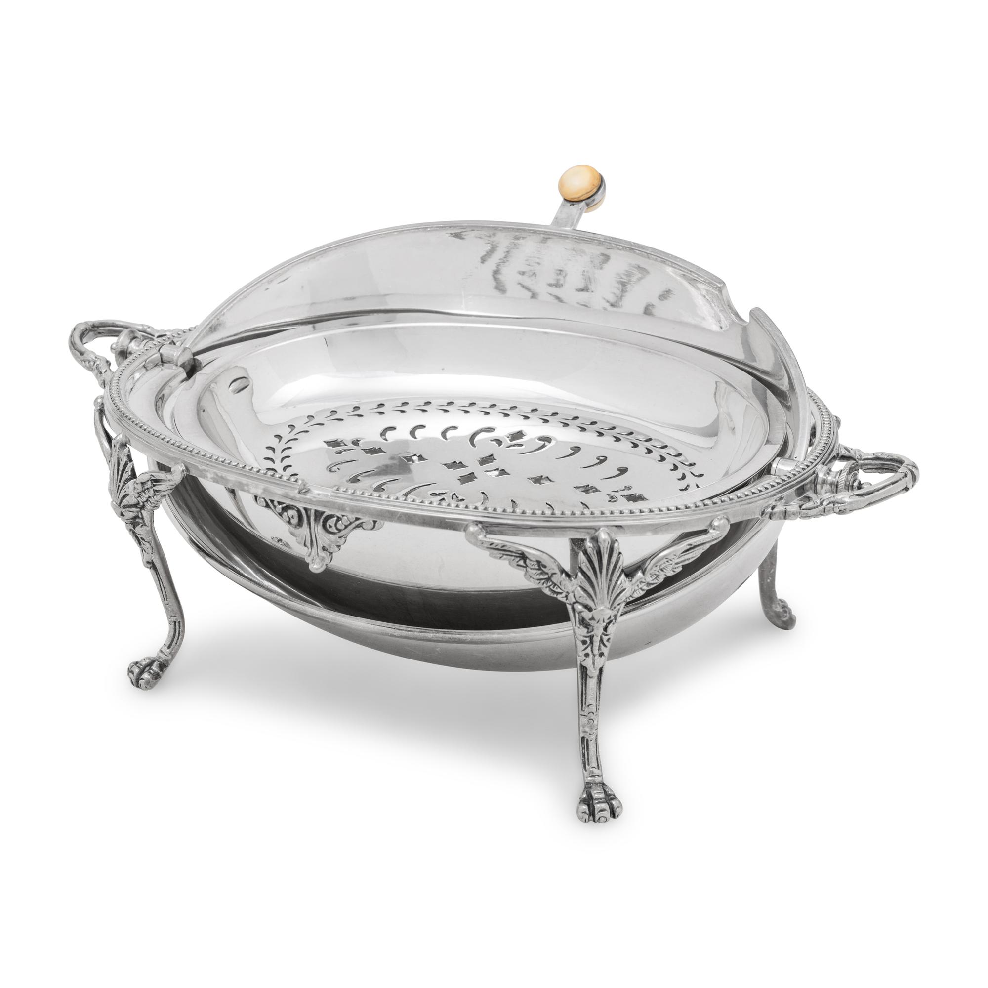 An English Silver-Plate Warmer