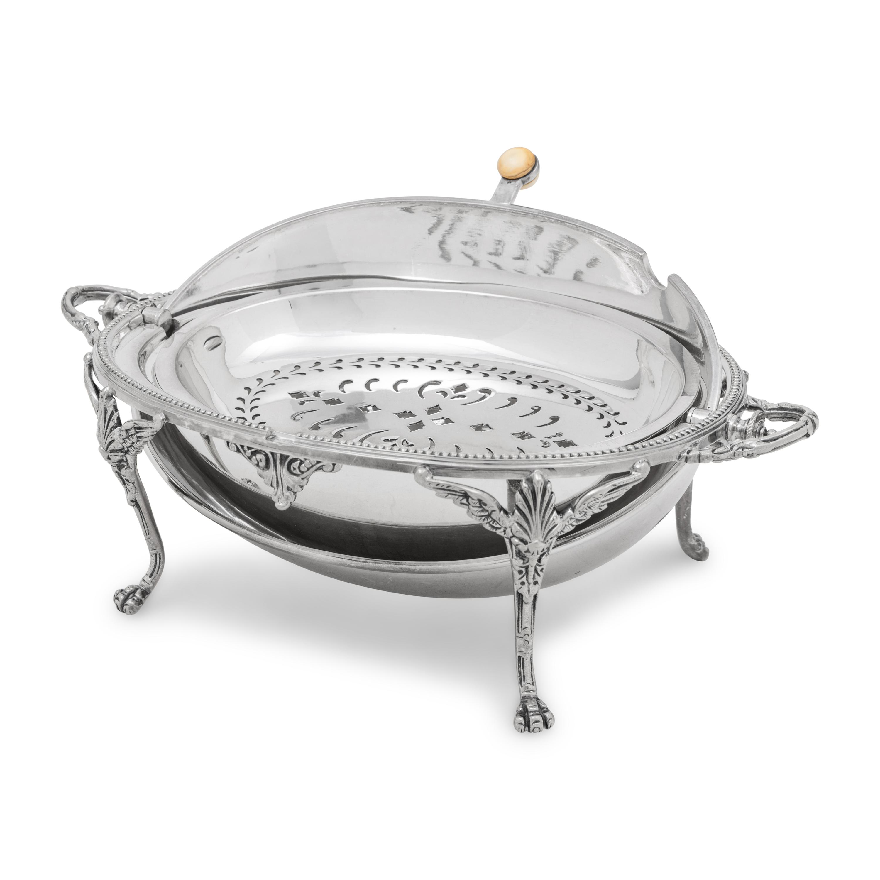 An English Silver-Plate Warmer