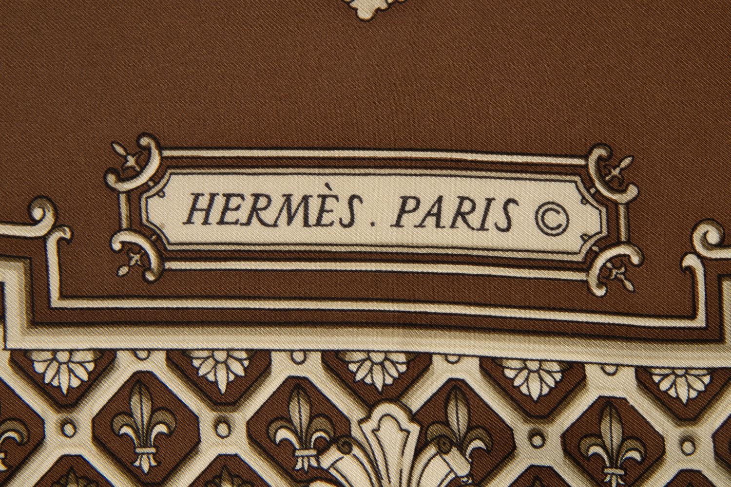 Two Hermès Scarves and One Fendi Silk Scarf
