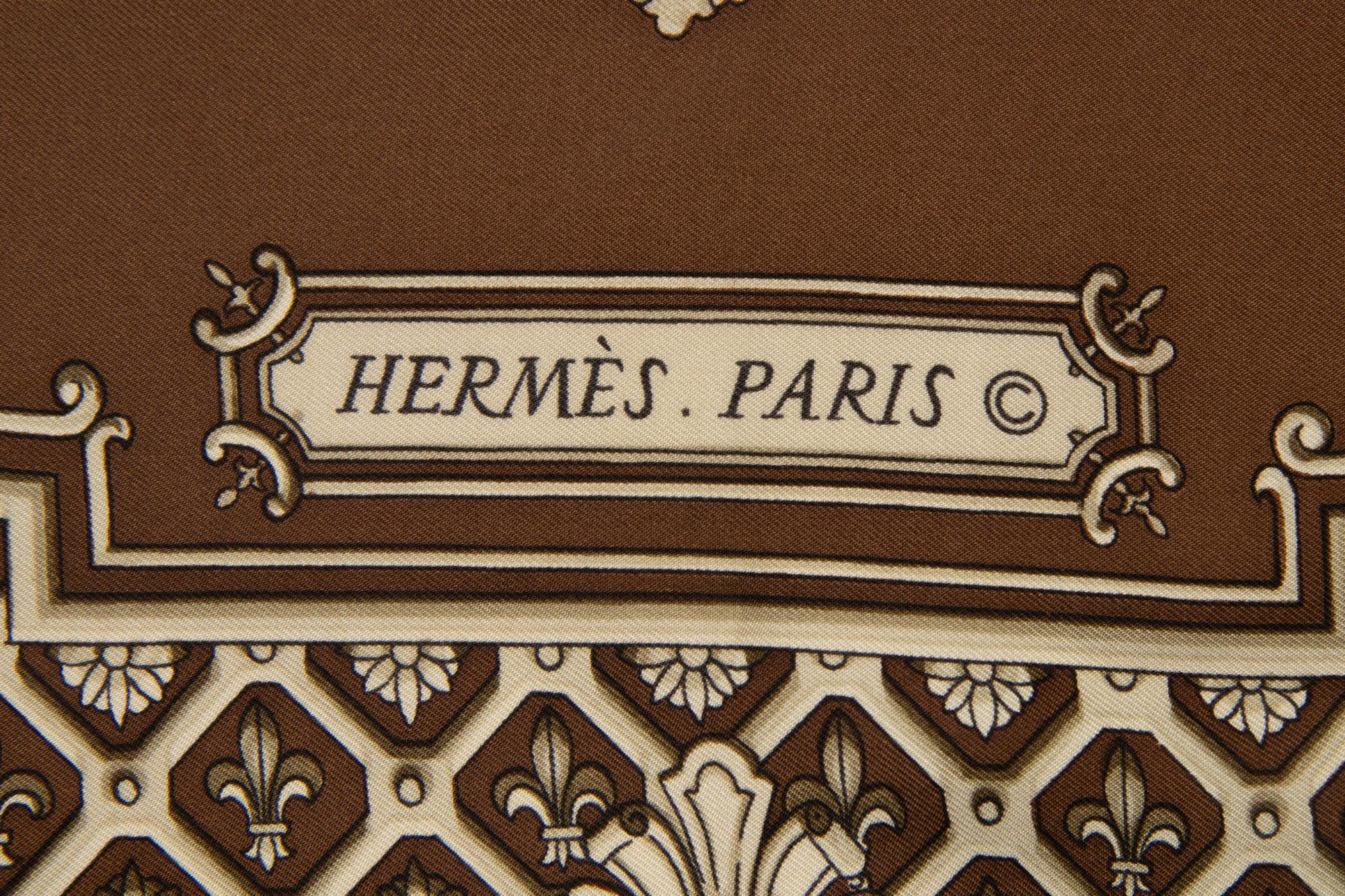 Two Hermès Scarves and One Fendi Silk Scarf