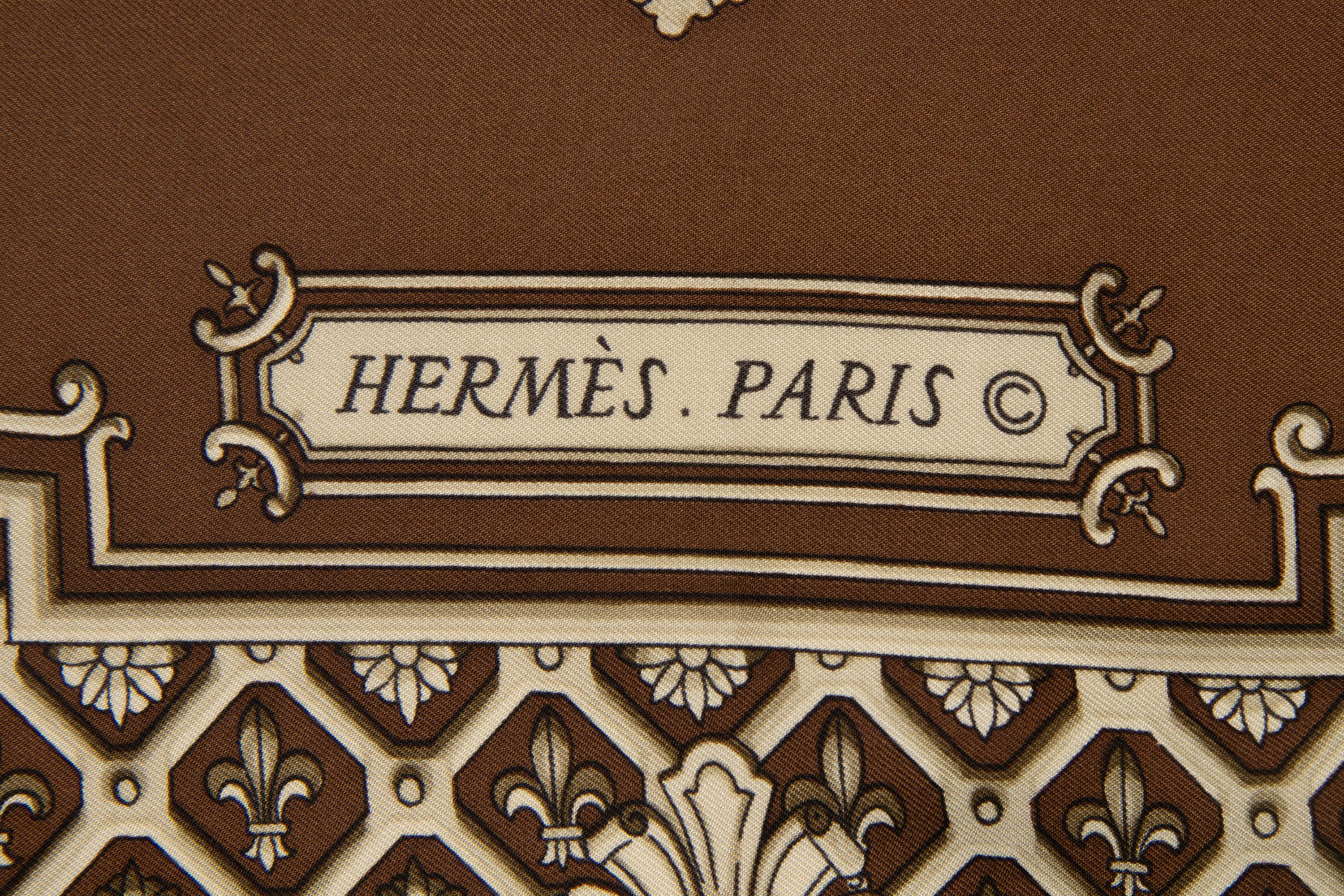 Two Hermès Scarves and One Fendi Silk Scarf
