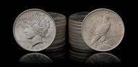 A Group of Twenty United States 1923 Peace Silver Dollar Coins