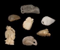 Seven Chinese Jade Carvings