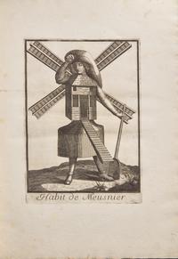 [Plate Books] (Larmessin, Nicolas de, II). Les Costumes Grotesques et les Métiers